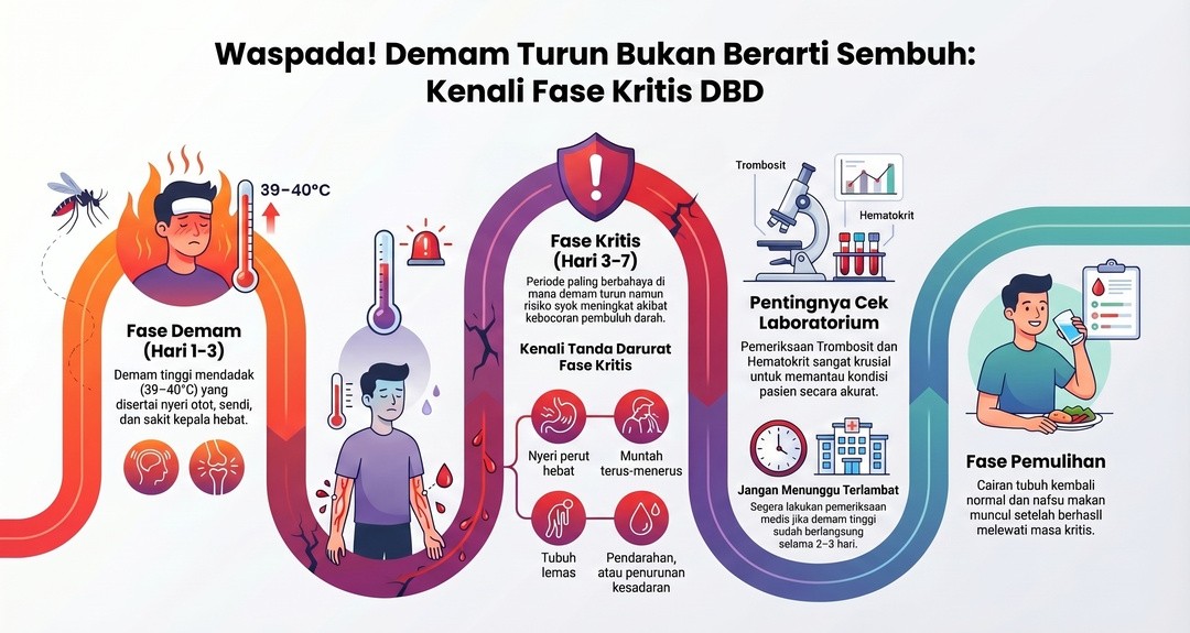 DBD Bisa Memburuk Saat Demam Turun? Ini Penjelasan Medisnya